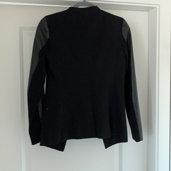 Madewell blazer with leather sleeves size 0 - Picture 4 of 7